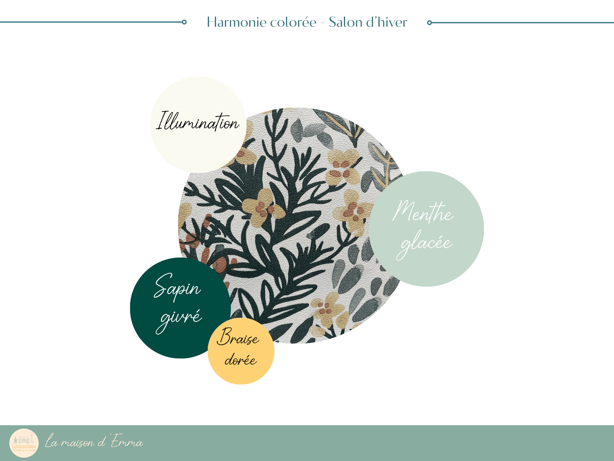 Harmonie colorée florale et douce